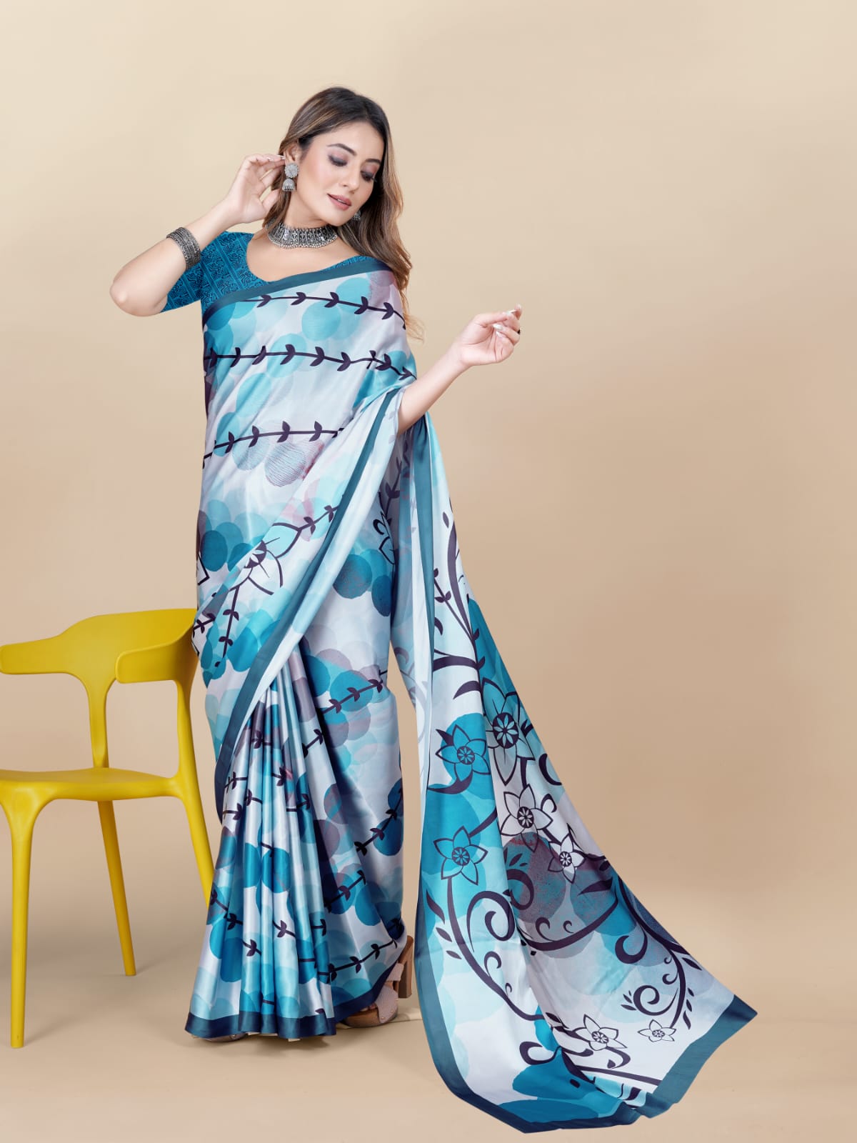 Shree Radha Raman Trendz Japan Crepe Digital Printed Saree Catalog